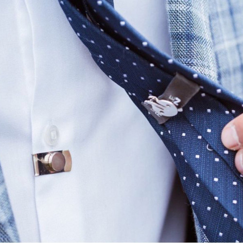 Magnetic Tie Clip Anti-wrinkle Seamless Shirt Magnetic Buckle Anti-Float Invisible Placket Fixed Buckle Magnetic Tie Clip