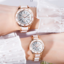厂家现货时尚潮流钢带情侣手表促销韩版男女式情侣对表石英表