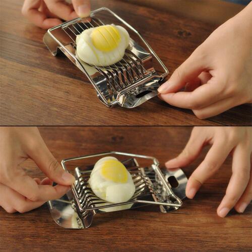 Stainless steel egg cutter ham banana slicer divider cross-border egg wonder fruit vegetable cutter