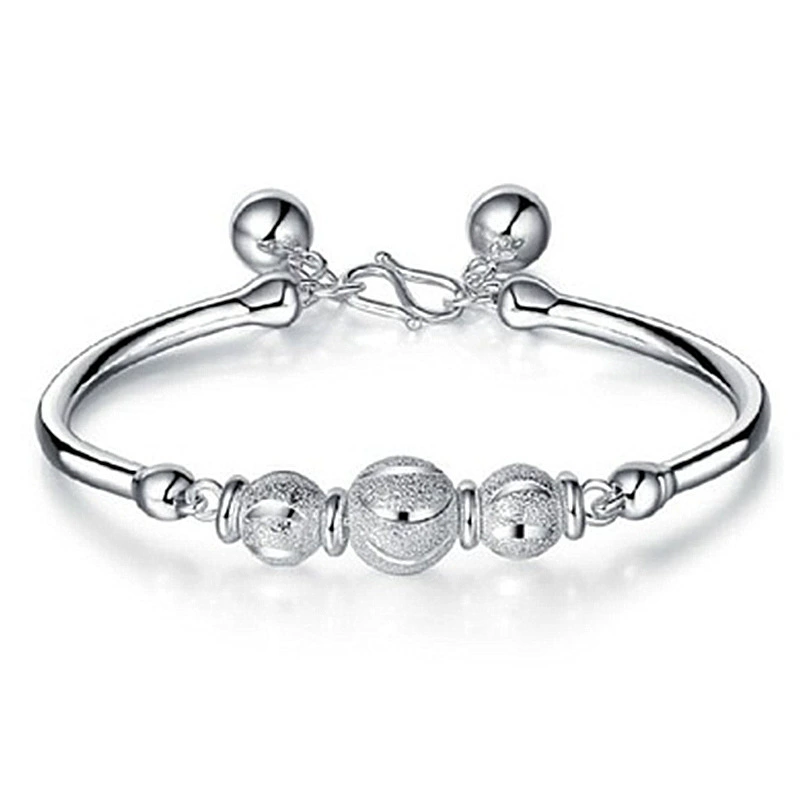 Bracelet, round matte small bell, Korean style