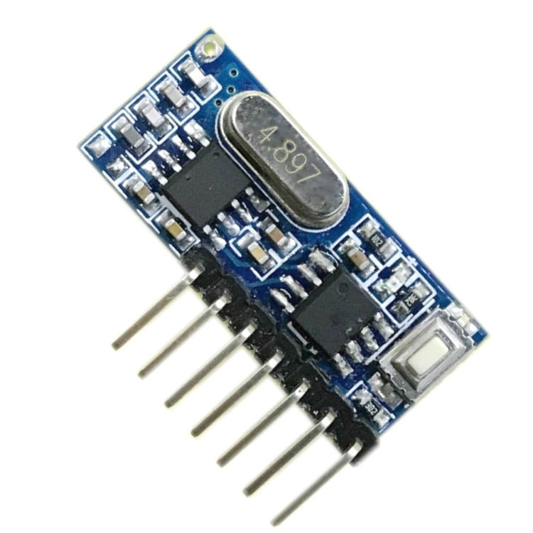 433mhz频频无线接收器 学习码遥控收发模组 RF解码输出高电频信号