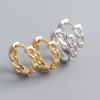 Brand chain, universal earrings, European style, light luxury style, silver 925 sample