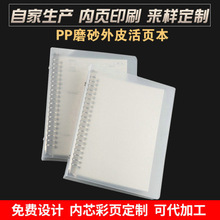 活页笔记本PP本磨砂透明外壳本横线方格英文空白纠错康奈尔内页