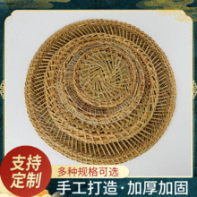 手工编蒸笼草垫子 16cm 52cm多规格圆形不粘蒸笼垫蒸笼布现货批发