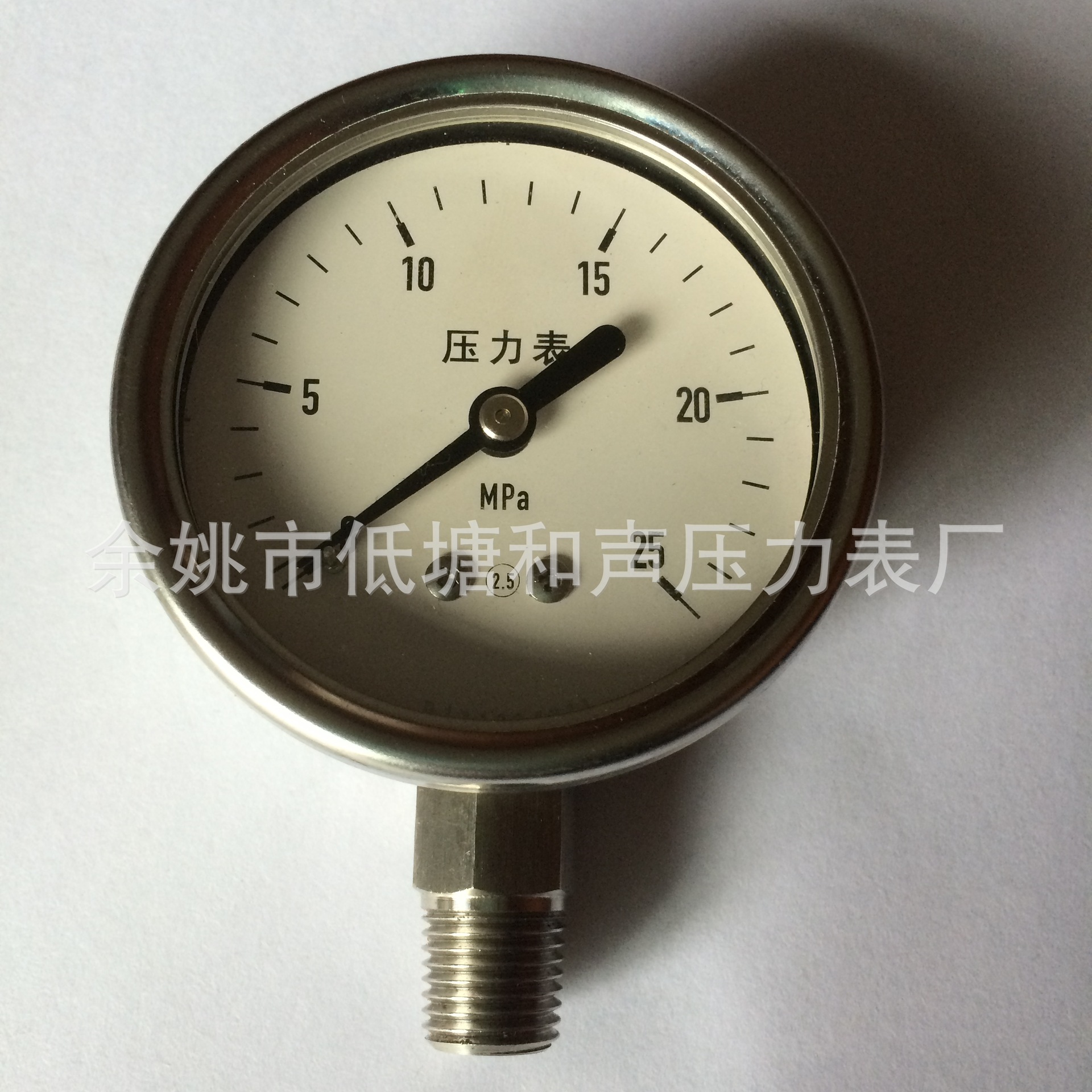 浙江厂家供应Y63径向25MPA全钢压力表数字精密真空表负压表