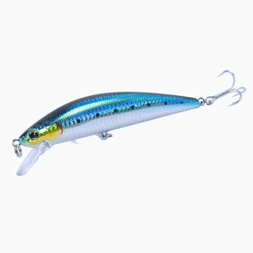 60g sea fishing submersible minnow lure hard plastic realistic lure three times reinforced three hooks sea fishing lure