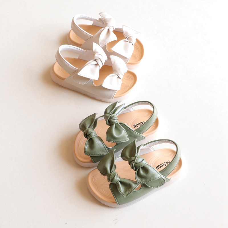 Children's summer cute beach sandals girl's with bow