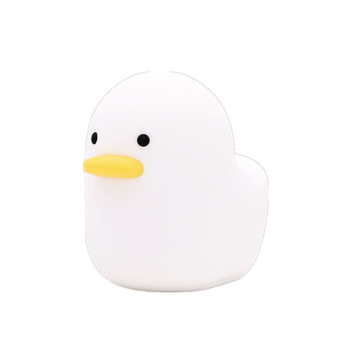 Duck silicone night light USB charging cute pat light bedroom sleep eye protection companion sleep timer night light