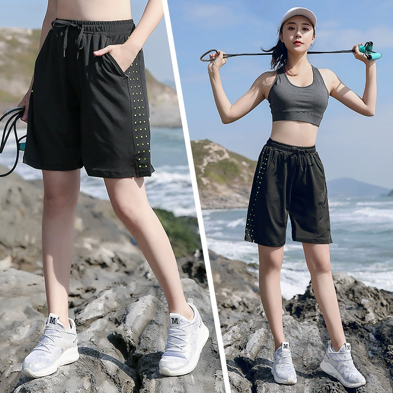 Шорты для йоги больших размеров, женские летние свободные для фитнеса, быстросохнущие спортивные брюки для полных девочек, 200 кг, легкие спортивные штаны