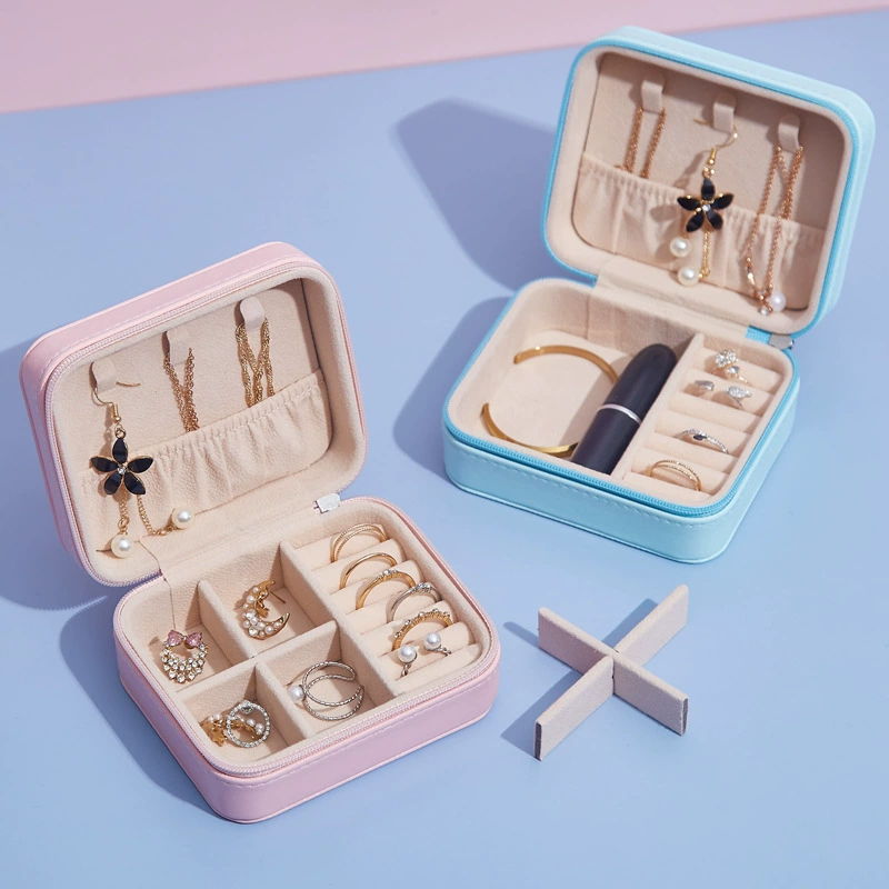 Missyu Polyurethane Storage Box: Handheld Organizer for Earrings & Rings