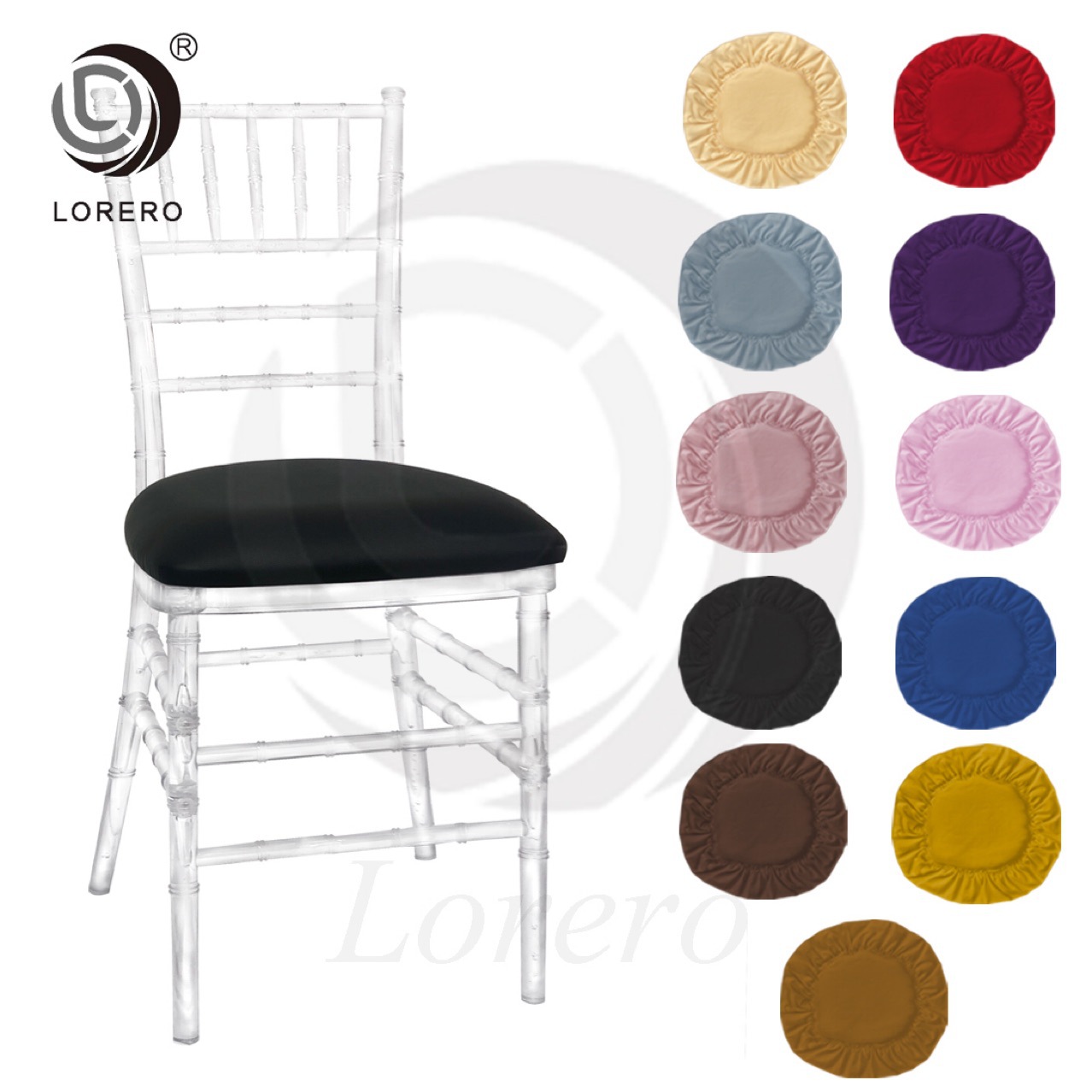 婚礼竹节椅座垫套防尘套坐垫