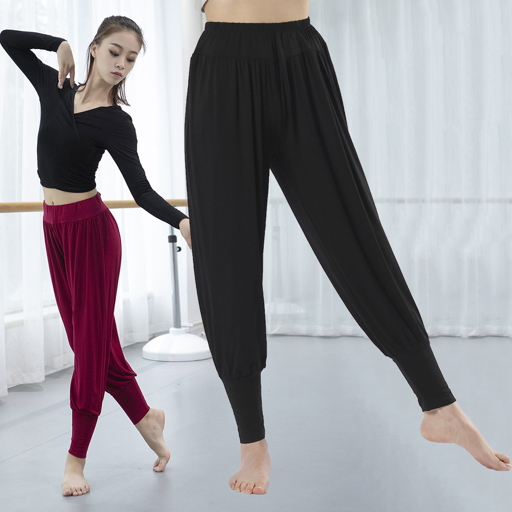 Modal Lantern Dance Pants Modern Dance Pants Women's Sports Pants Large Size Trousers Yoga Clothing Ankle Pants