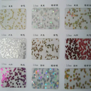 厂家直供PET材质紫色2.5MM 3MM 4MM 5MM五角星亮片  10MM五角星