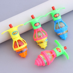 Children's Light-Up Spinning Top with Launcher, Chain-Bound Baby Interactive Toy, Kindergarten Gift