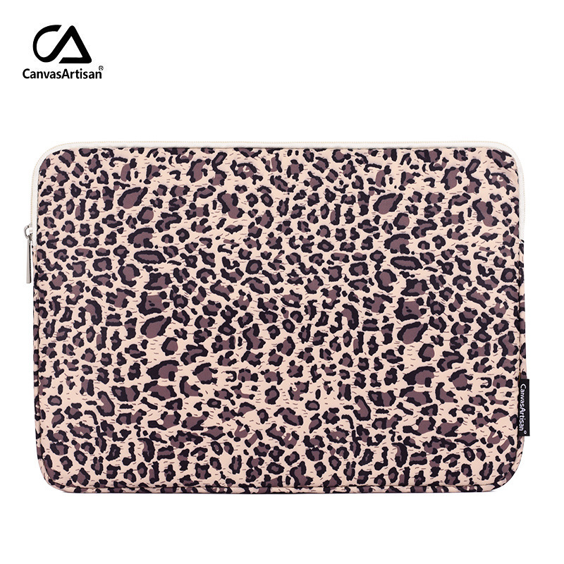 Canvasartisan Notebook Sleeve Bag Leopard Print Digital Printing Huawei Xiaomi Waterproof Computer Protective Case