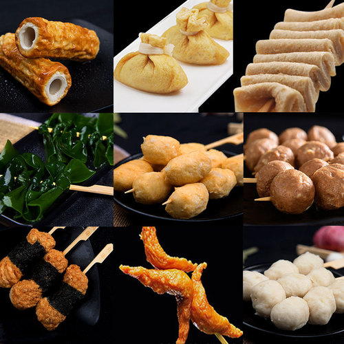 Kanto-style skewered ingredients hot pot combination, wholesale for commercial use, 7-11 convenience store, exportable