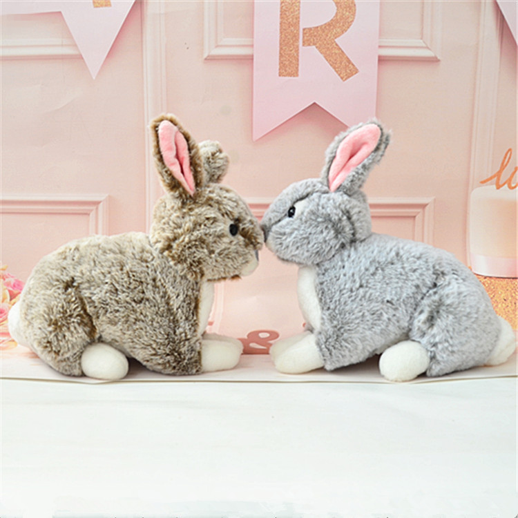 Lindo simulación animal conejito de peluche de juguete muñeca de ardilla para niños muñeca de ragdoll regalo de cumpleaños al por mayor
