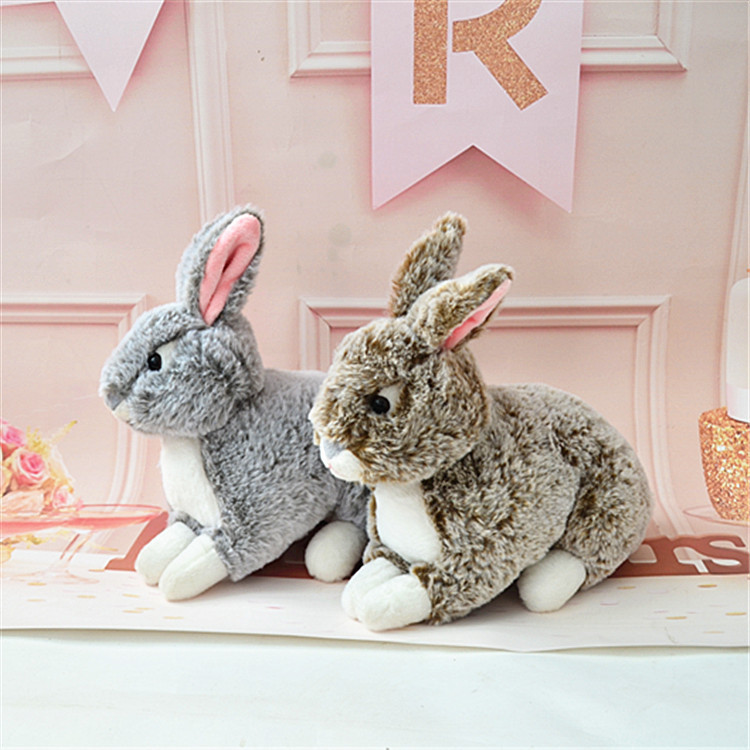 Lindo simulación animal conejito de peluche de juguete muñeca de ardilla para niños muñeca de ragdoll regalo de cumpleaños al por mayor