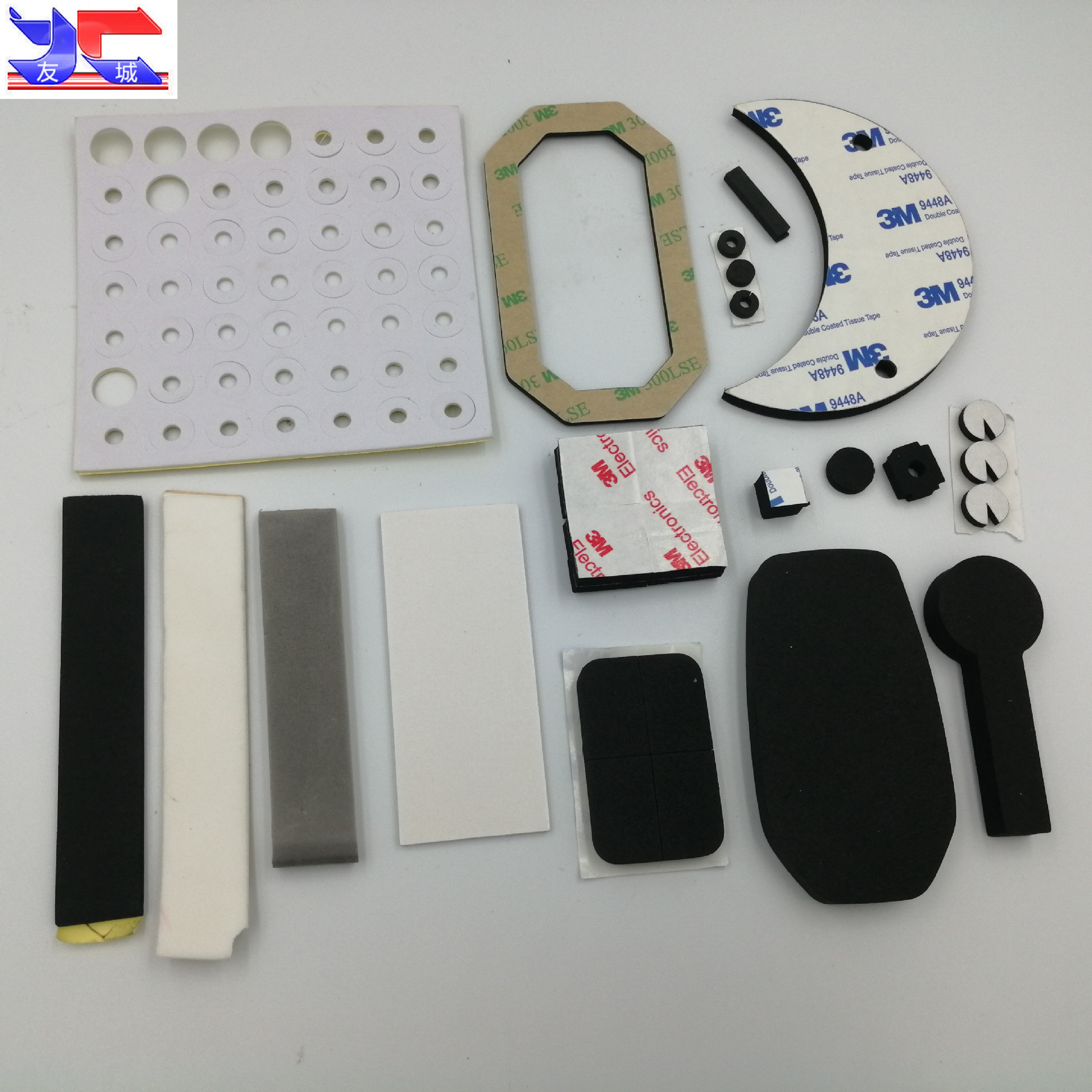 eva单面泡棉胶 高粘双面胶方形加厚泡沫胶圆形强力泡绵胶