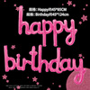Lingcai letter conjoined birthday happy Happy BIRTHDAY aluminum film balloon set birthday party decoration