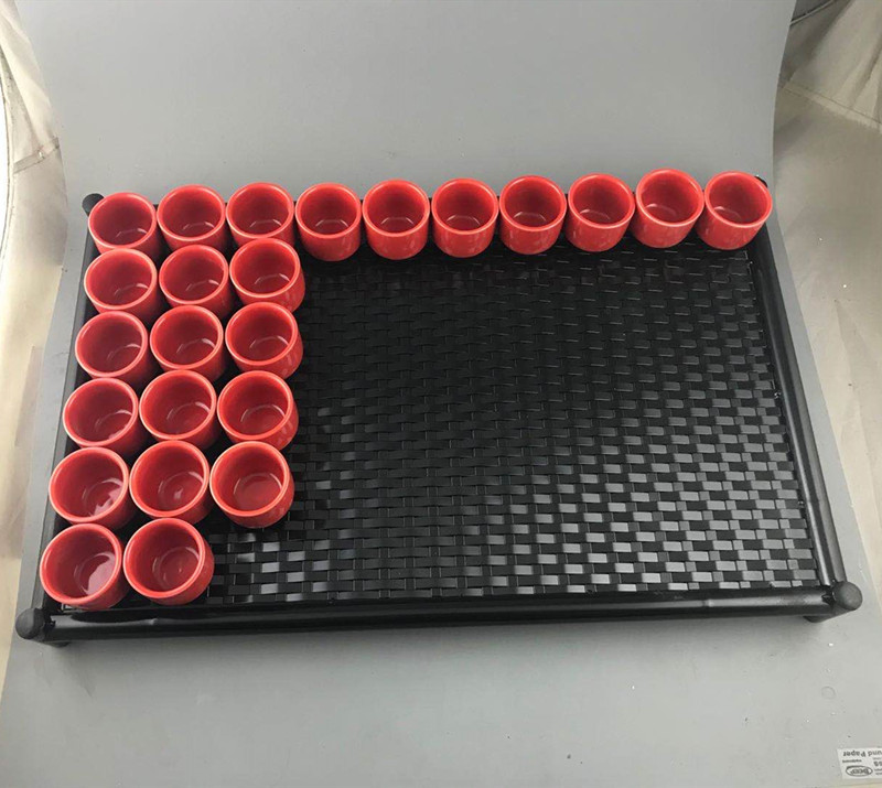 史熊猫 贰麻酒馆酒具 可定不锈钢托盘 竹编托盘 编织茶盘可做