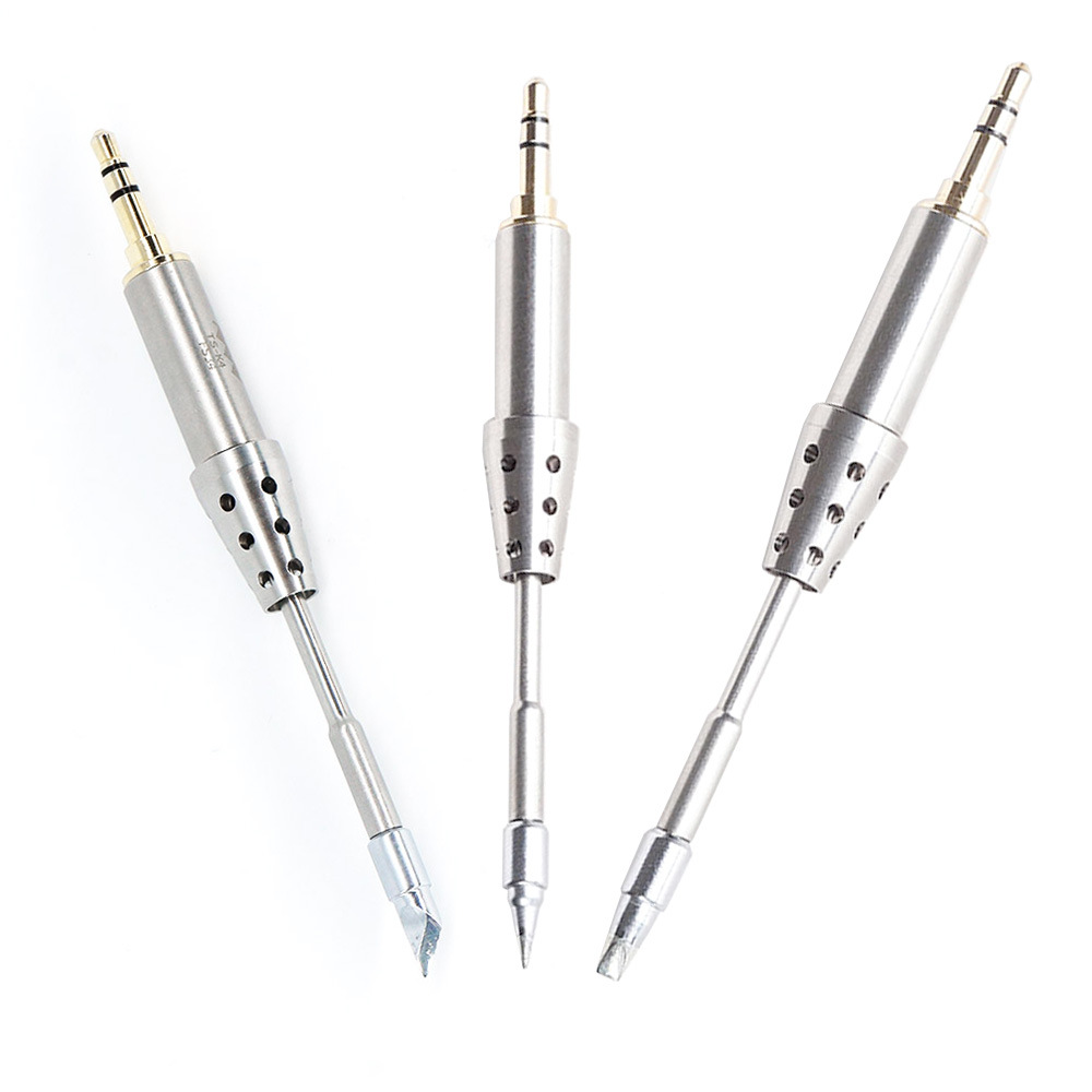 TS80P电烙铁TS1C无线焊台烙铁头B02尖头D25一字K4刀BC02马蹄J02弯