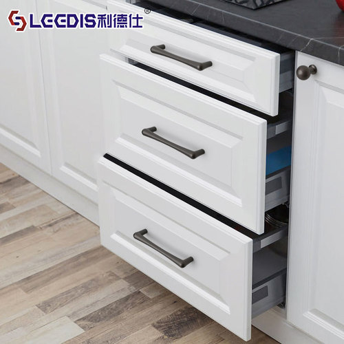 Factory direct sales simple cabinet wardrobe simple cabinet door handle Nordic golden small handle modern drawer single hole