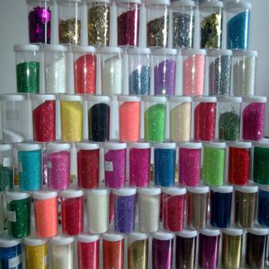 Factory Direct supply square laser magic colorful colorful fluorescent glitter powder gold and silver powder