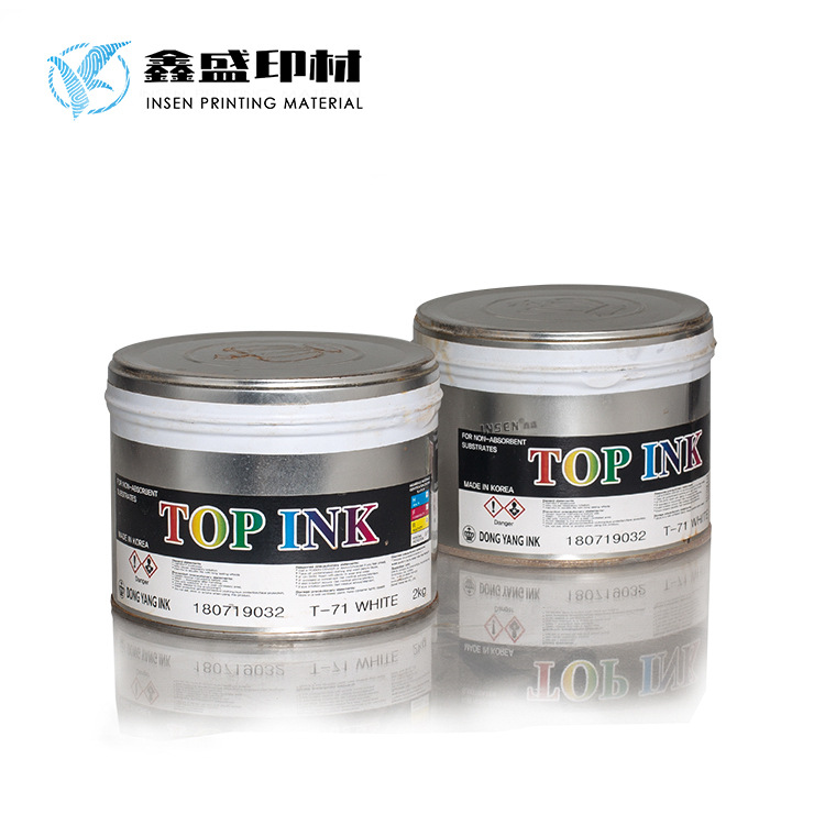 供应韩国东洋TOP快干亮光合成纸油墨 金银铝箔纸胶印油墨