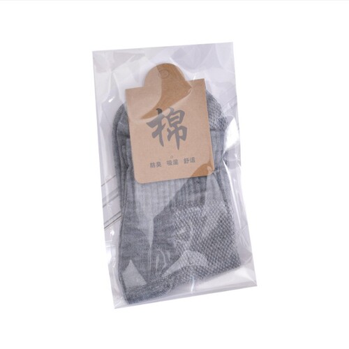 Men's Summer Mesh Crew Socks, Polyester Cotton Blend, Independent Packaging, Wholesale Supply from Street Vendors