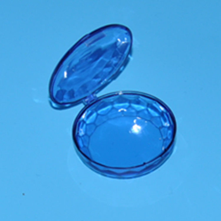 圆形带切面连盖卡扣耳塞包装盒 小首饰储物盒 串珠收纳盒