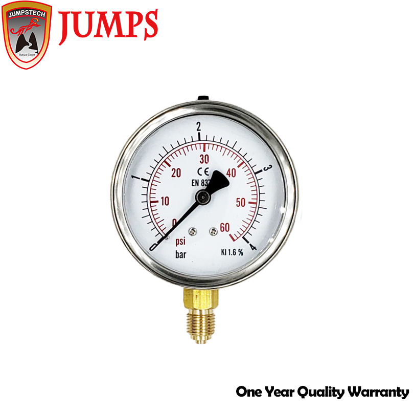 九派供应不锈钢耐震压力表 80mm 60psi 工业用仪表