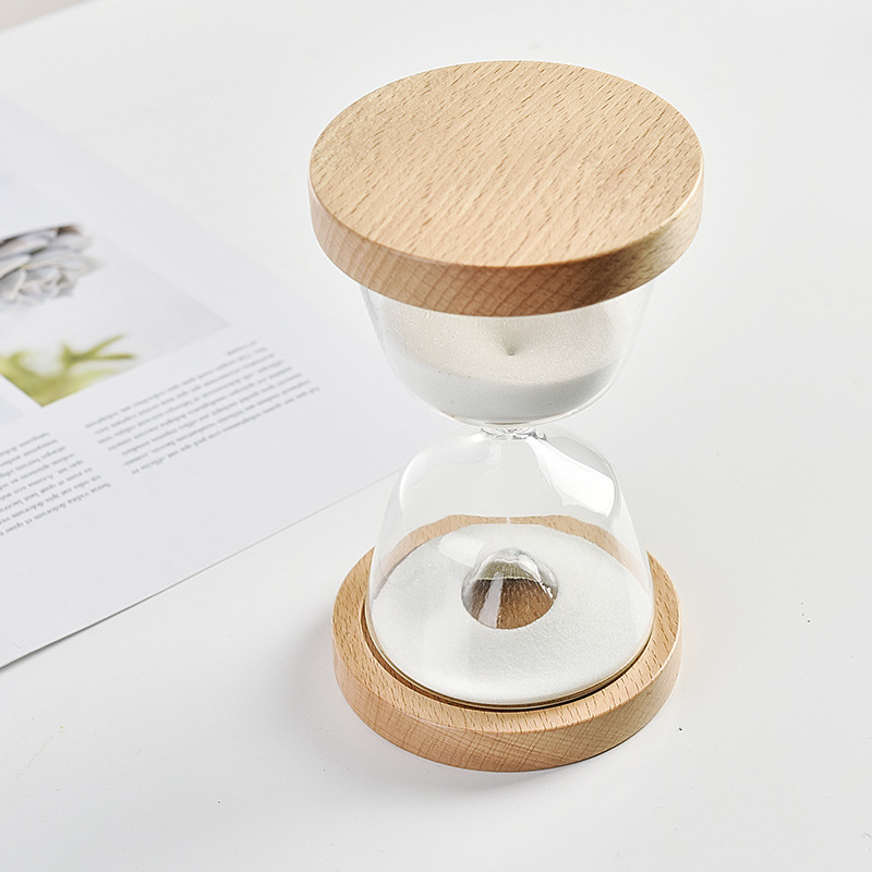 Directo de fábrica al por mayor reloj de arena temporizador de doble cara base 15 minutos moda creativa reloj de arena decoración regalo de cumpleaños