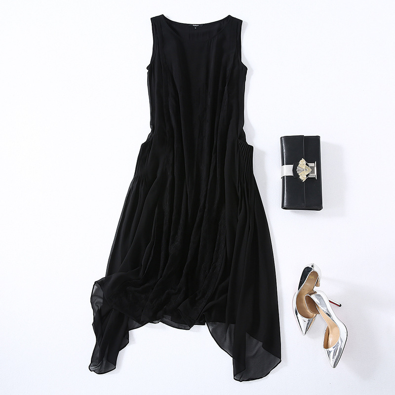Summer solid color ethnic dress sleevless