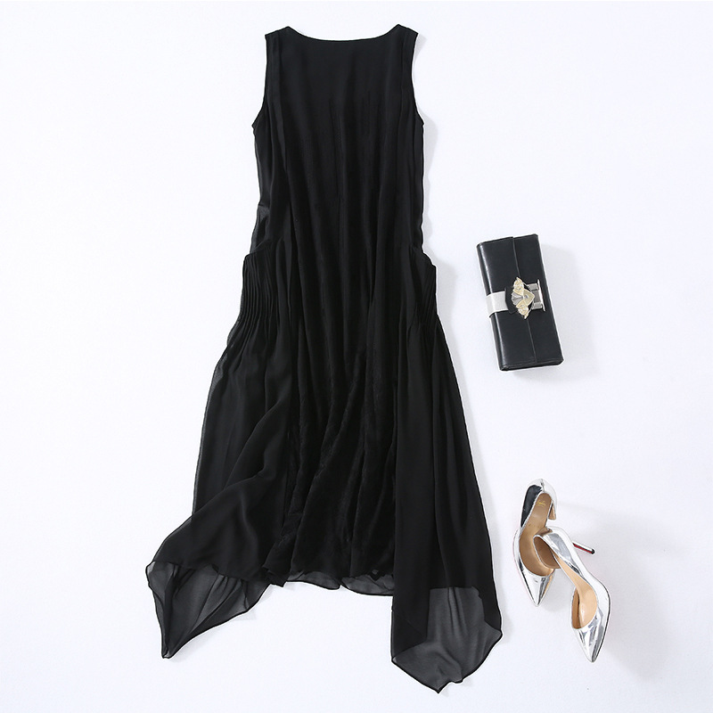 Summer solid color ethnic dress sleevless