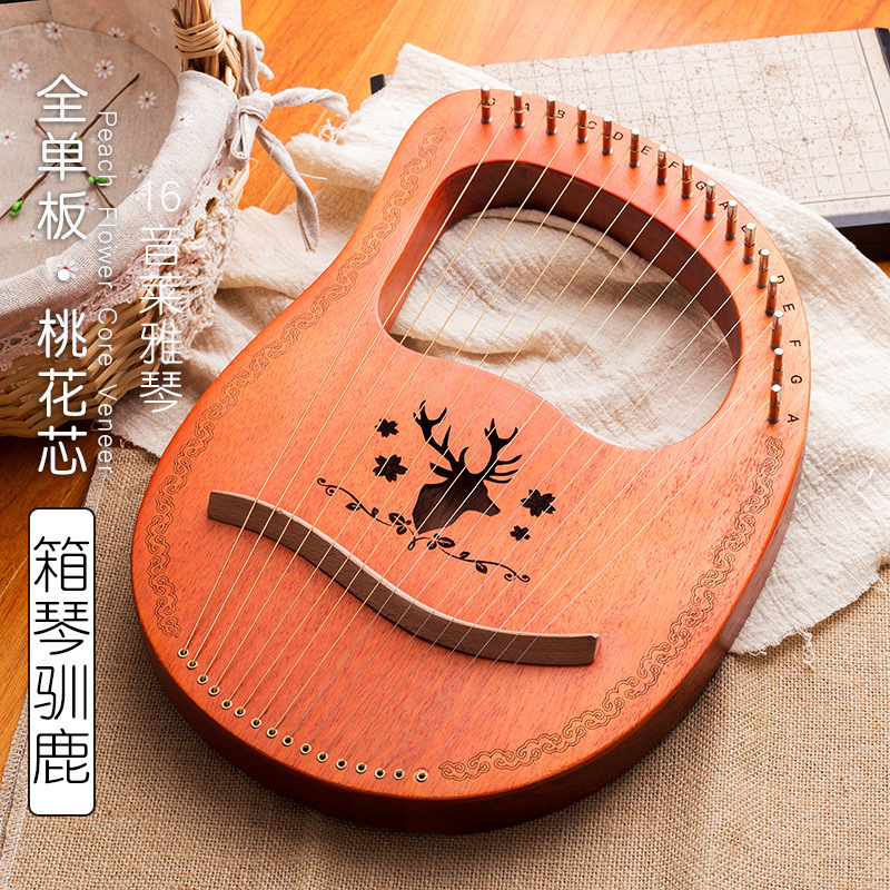 19-String lyre piano portátil 16-String small HARP principiante auto-Estudio 10-String lyre piano lyre instrumento musical