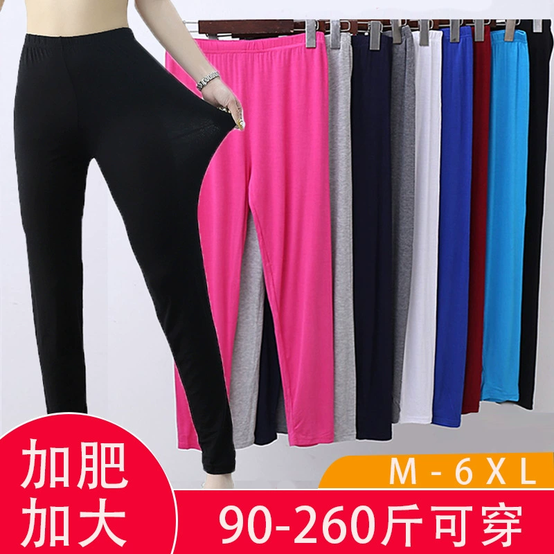 Свободные брюки очень большого размера с девятью точками, женские летние леггинсы с высокой талией для полных девочек среднего возраста, очень большие леггинсы с девятью точками