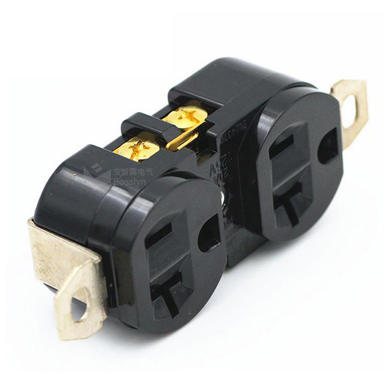 供应双美式插座 美标插座 接线插座 压缩机柜子专用插座