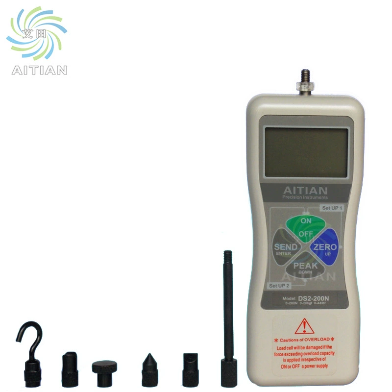 Aitian DS2-200N цифровой дисплей измеритель натяжения толкания 20 кг динамометр давления натяжения портативный тестер тяги