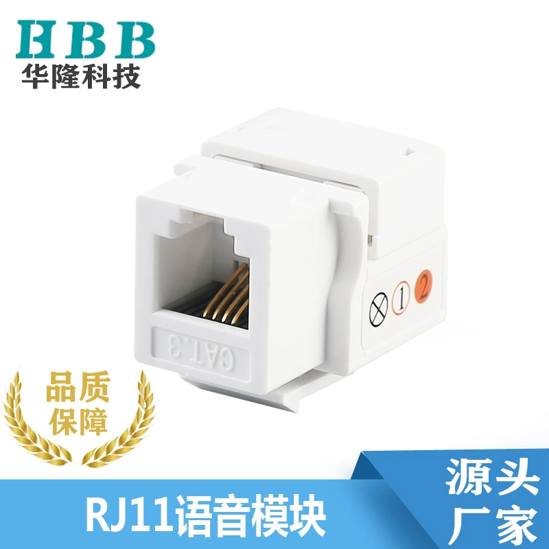 Завод прямой Hualong перекрестное снабжение трех типов телефонного голосового модуля cat3 RJ11 кристаллический телефонный модуль