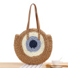 Straw beach bag one shoulder