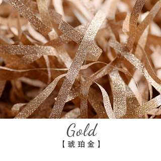 新款创意天然金葱闪亮填充丝 婚礼伴手礼拉菲草丝DIY纸丝厂家批发