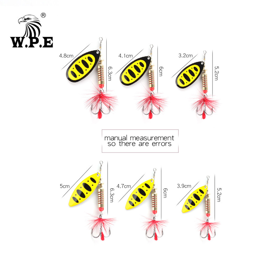 W.P.E Luya cebo hélice tractor cebo duro lápiz flotante lentejuelas cebo de pesca carretera cebo falso cebo duro cebo sumergido