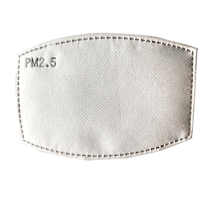 大量现货PM2.5口罩滤片熔喷五层防尘防雾霾活性炭无纺过滤垫片