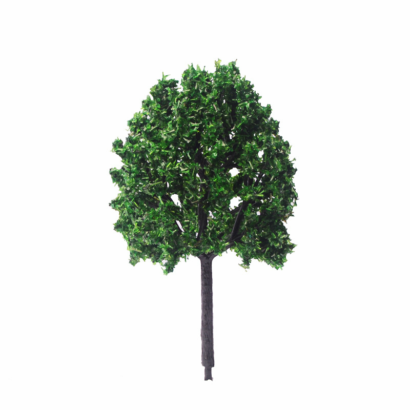 Source Factory Edificio Modelo de caja de arena Árbol pequeño Mini simulación Árbol de escena de micro paisaje Producto terminado Árbol de calle de plástico hecho a mano