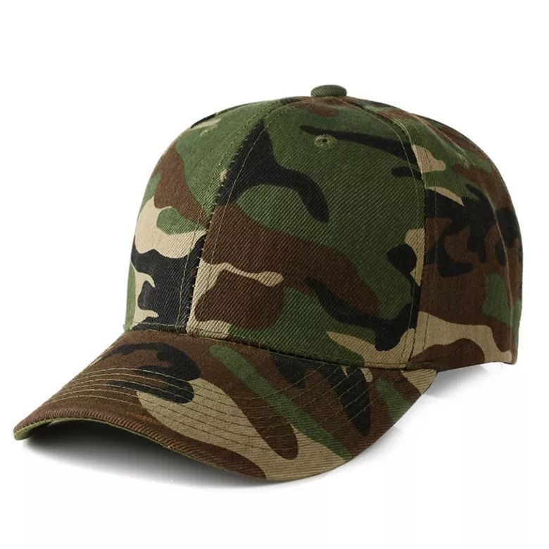 Men's camouflage travel baseball cap solar-powered