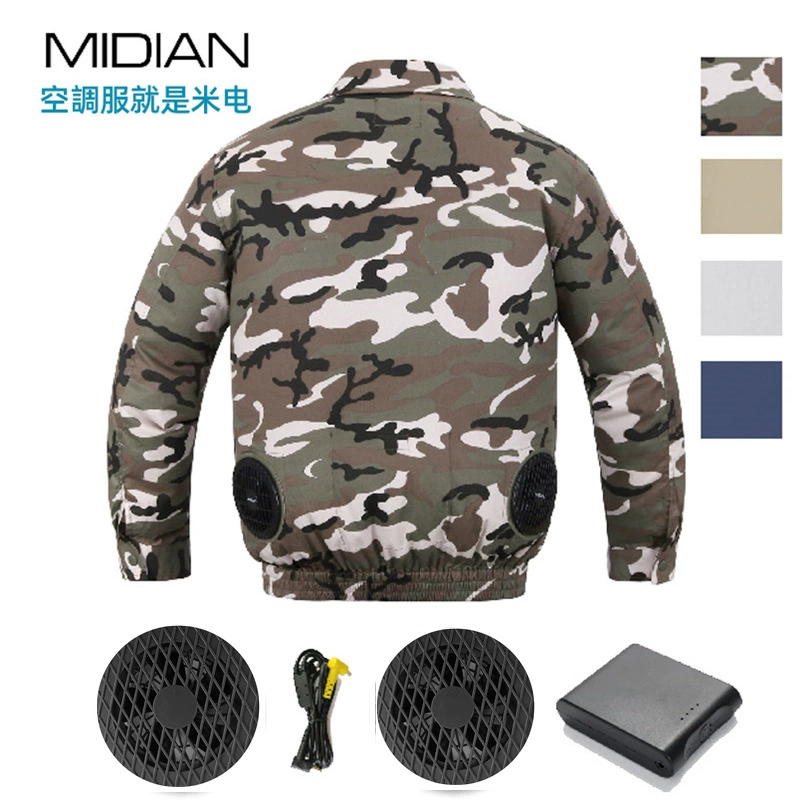 MIDIAN одежда для кондиционирования воздуха Летняя одежда для кондиционирования воздуха умный вентилятор охлаждающий костюм мешок со льдом охлаждающий рабочая одежда вентилятор одежда