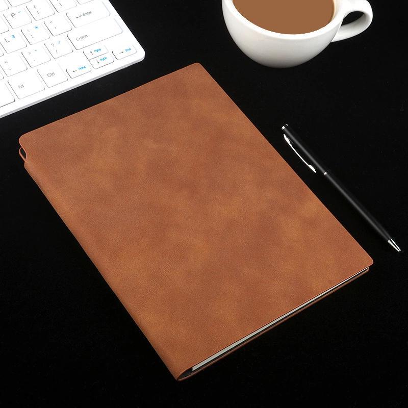 A5 소프트 카피 양 바 삽입 펜 다크 브라운