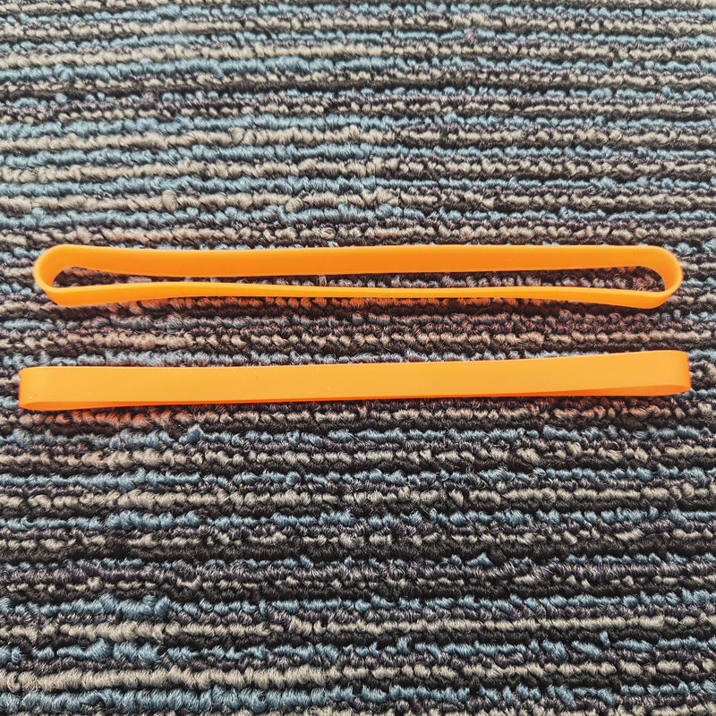 A05 # tipo de tira larga 200*10*1.5 caja de bridas de color de silicona correa de libro de unión elástica fuerte de silicona transfronteriza