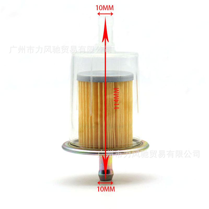 Filtro de gasolina universal de gran tamaño (6mm 8mm) para motocicletas, vehículos todoterreno y ATV.
